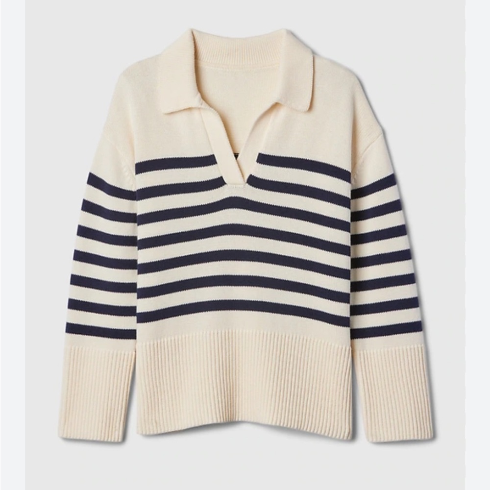 GAP 24/7 Split-Hem Polo Sweater new with tags